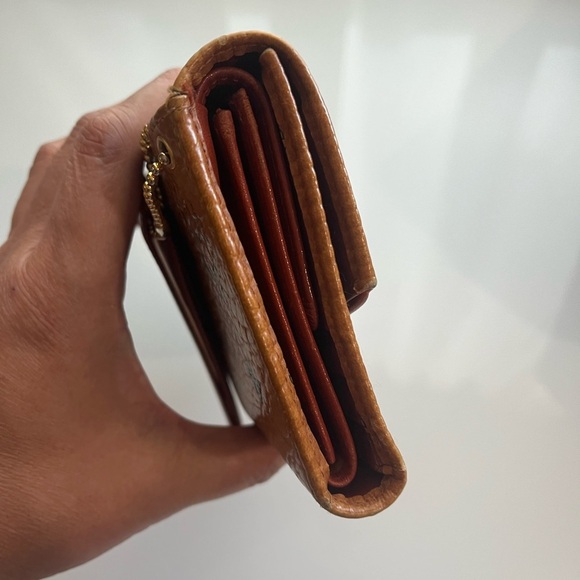 MCM COGNAC VISETOS TRIFOLD WALLET a WITH CARD HOLDER - Picture 12 of 16